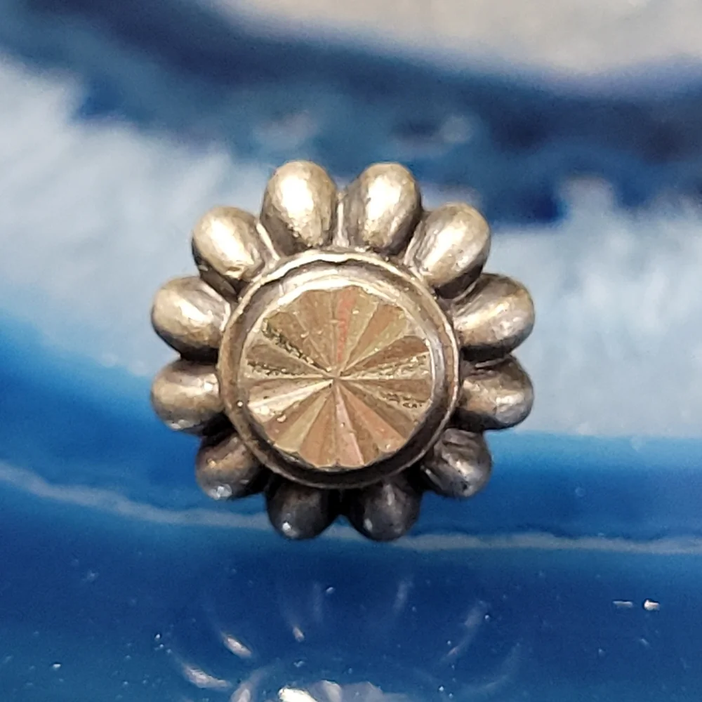 Anson Sterling Floral Tie Tack.